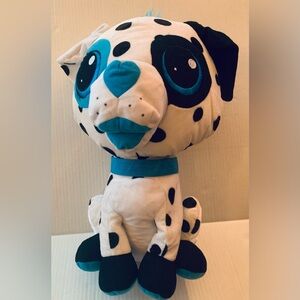 Classic Toy Company Blue Dalmatian Carnival Dog Stuffed Animal Plush 15”T